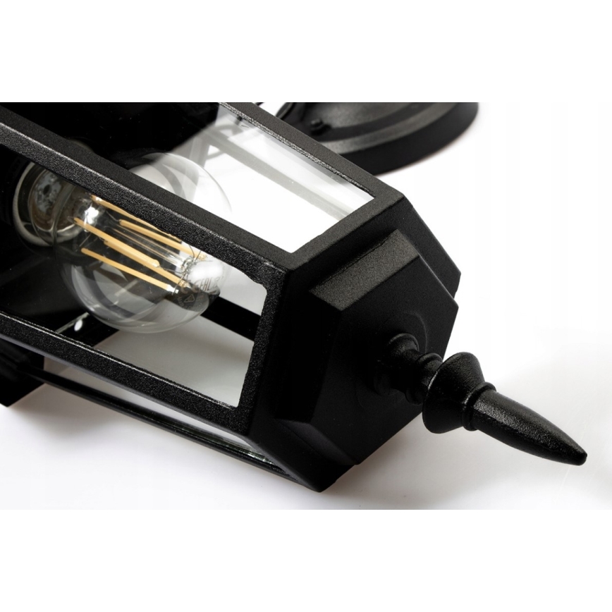 Hanglamp voor buiten 1xE27/20W/230V IP43 zwart
