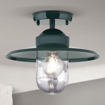 Hanglamp voor buiten EDWARD 1xE27/60W/230V IP44 groen