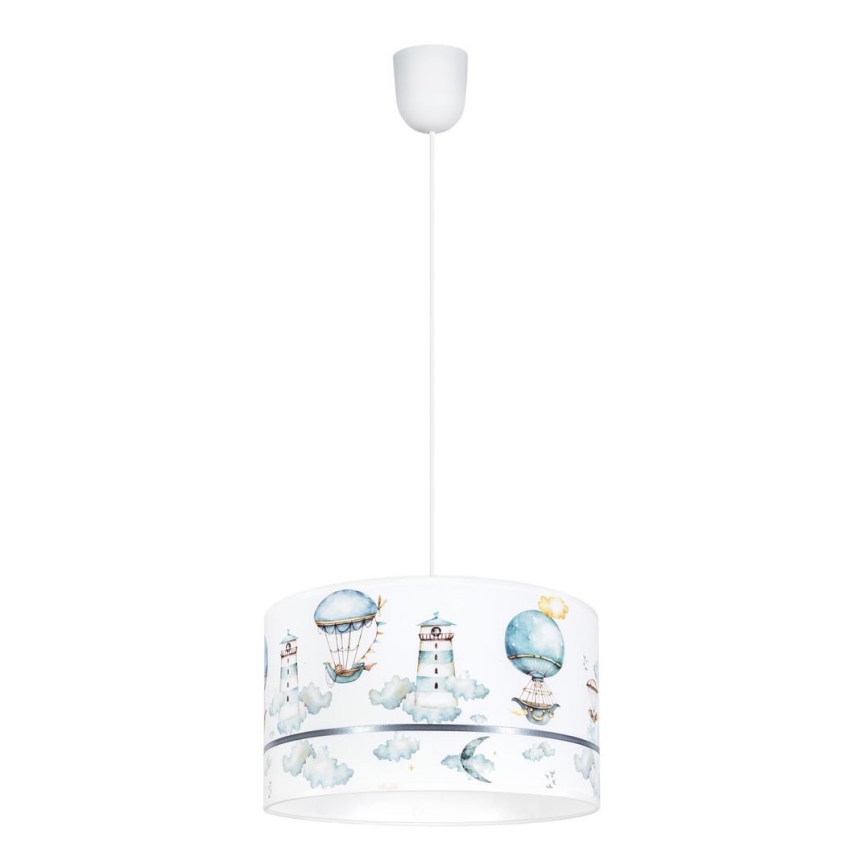 Hanglamp voor Kinderen PIKKI 1xE27/60W/230V blauw