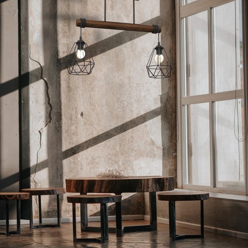 Hanglamp voor Oppervlak Montage ACERO 2xE27/60W/230V