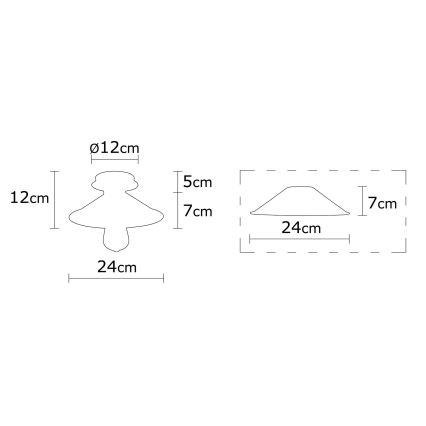 Hanglamp voor Oppervlak Montage BERCESTE 1xE27/40W/230V