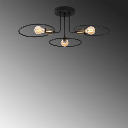 Hanglamp voor Oppervlak Montage CIRCLE 3xE27/40W/230V