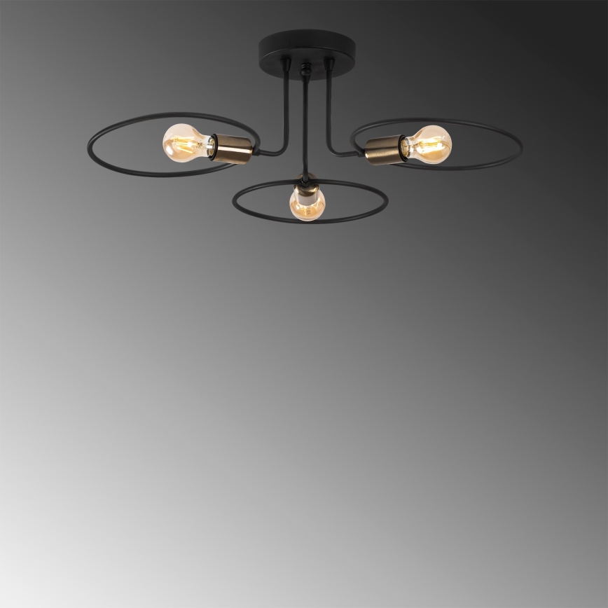 Hanglamp voor Oppervlak Montage CIRCLE 3xE27/40W/230V