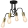 Hanglamp voor Oppervlak Montage DOW 4xE27/60W/230V zwart/goud