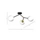 Hanglamp voor Oppervlak Montage JOY 3xE14/40W/230V zwart/goud