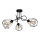 Hanglamp voor Oppervlak Montage KARO 3xE27/15W/230V zwart