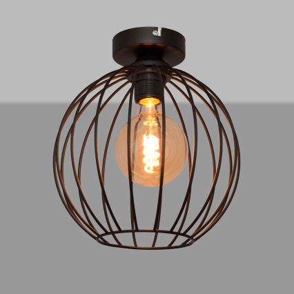 Hanglamp voor Oppervlak Montage MERCURE 1xE27/15W/230V d. 24 cm zwart