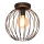 Hanglamp voor Oppervlak Montage MERCURE 1xE27/15W/230V d. 30 cm zwart