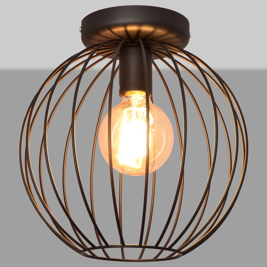 Hanglamp voor Oppervlak Montage MERCURE 1xE27/15W/230V d. 30 cm zwart