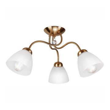 Hanglamp voor Oppervlak Montage MIRANDA 3xE27/60W/230V goud