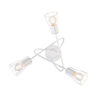 Hanglamp voor Oppervlak montage OXFORD 3xE27/15W/230V wit