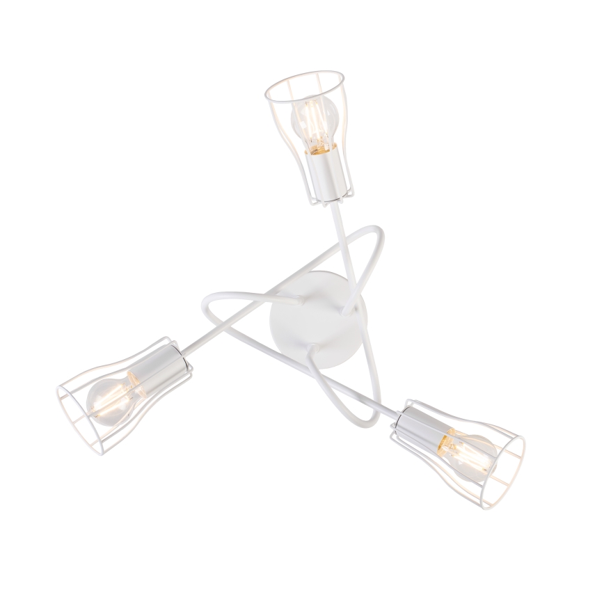 Hanglamp voor Oppervlak montage OXFORD 3xE27/15W/230V wit
