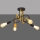 Hanglamp voor Oppervlak Montage OXFORD 4xE27/15W/230V zwart/geel