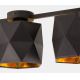 Hanglamp voor Oppervlak Montage SIRO 3xE27/15W/230V zwart/goud