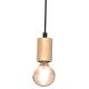 Hanglamp voor Oppervlak Montage VIGA 2xE27/60W/230V hout
