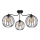 Hanglamp voor oppervlakte montage MERCURE 3xE27/15W/230V zwart