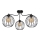 Hanglamp voor oppervlakte montage MERCURE 3xE27/60W/230V zwart