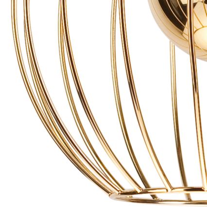 Hanglamp aan kabel ZOYA 1xE27/60W/230V goudkleurig
