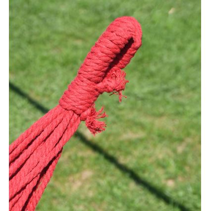 Hangmat 200x100 cm rood/geel