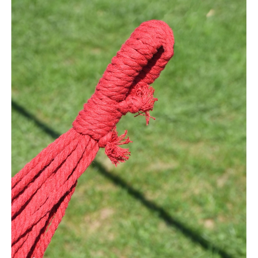 Hangmat 200x100 cm rood/geel