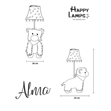 Happy Lamps - Kinder LED tafellamp ALMA LED/5,4W/230V lama