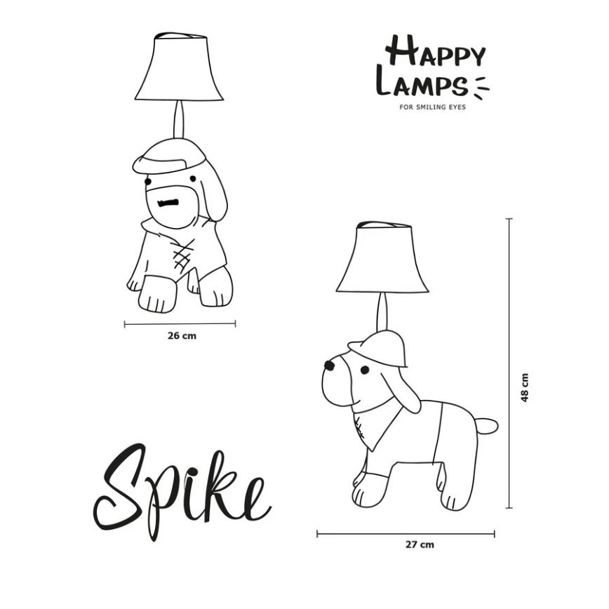 Happy Lamps - Kinder LED tafellamp SPIKE LED/5,4W/230V hond