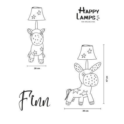 Happy Lamps - Lampe de bureau LED pour enfants FINN LED/5,4W/230V cheval