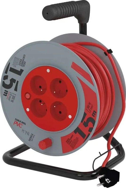 Haspel 4Z 15m rood/grijs