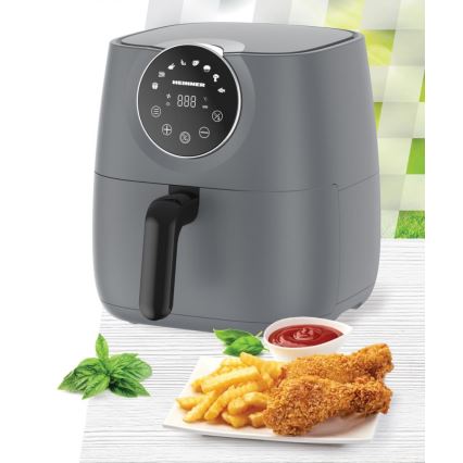Heinner HAF-B6GREY1700 - Friteuse à air chaud 5,7 l 1700 W/230 V gris