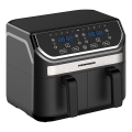 Heinner HAF-KDB1700BK - Friteuse double à air chaud 8,5 l, 1700 W/230 V, noire