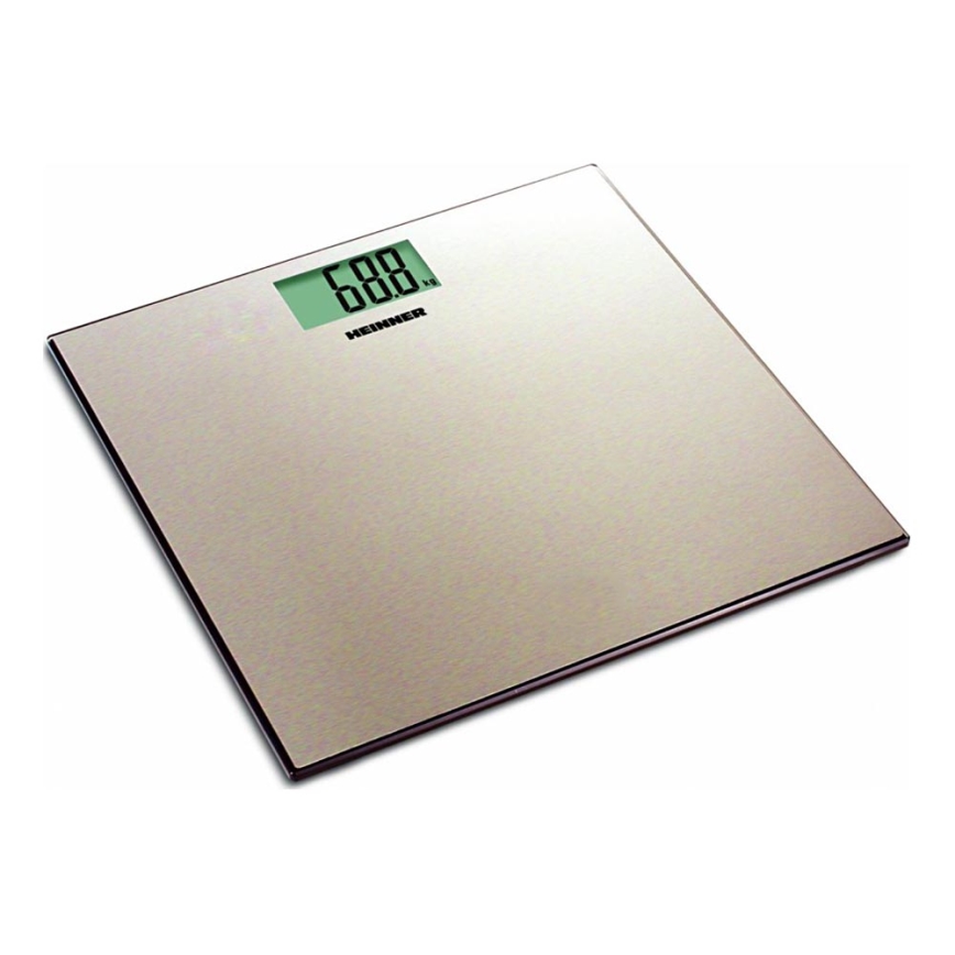 Heinner HBS-180SSGD - Digitale personenweegschaal 2xAAA RVS