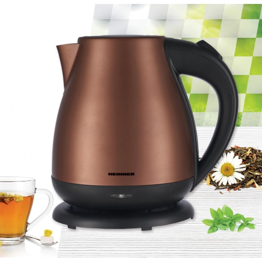 Heinner HEK-17IXC - Snelle waterkoker 1,7 l 2200W/230V koperkleurig