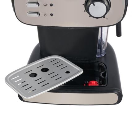 Heinner HEM-1100BKX - Piston-espressomachine 850W/230V zwart/mat chroom