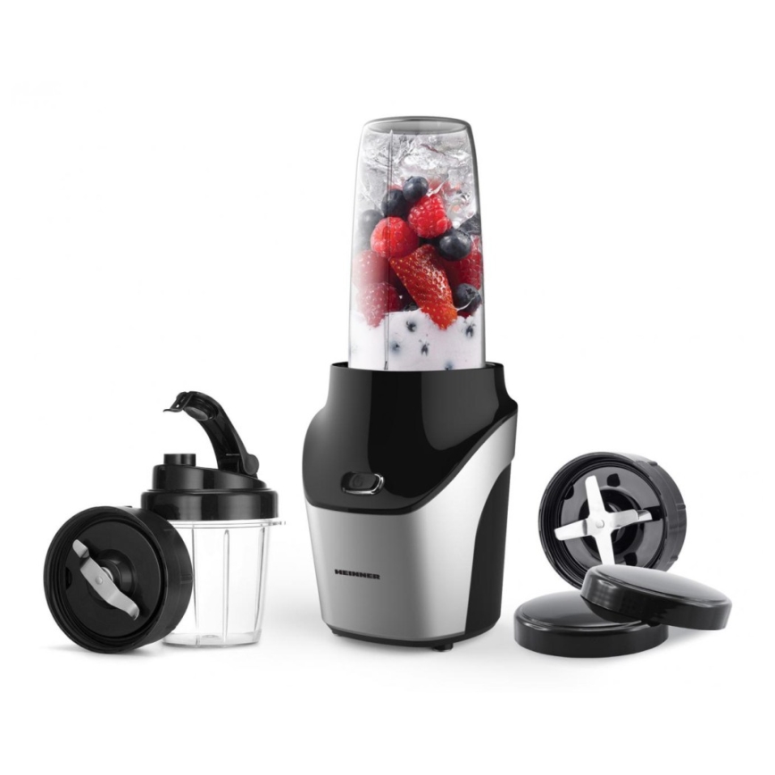 Heinner HSB-T1000SS - Nutri-blender pour smoothies 1000W/230V chrome mat/noir