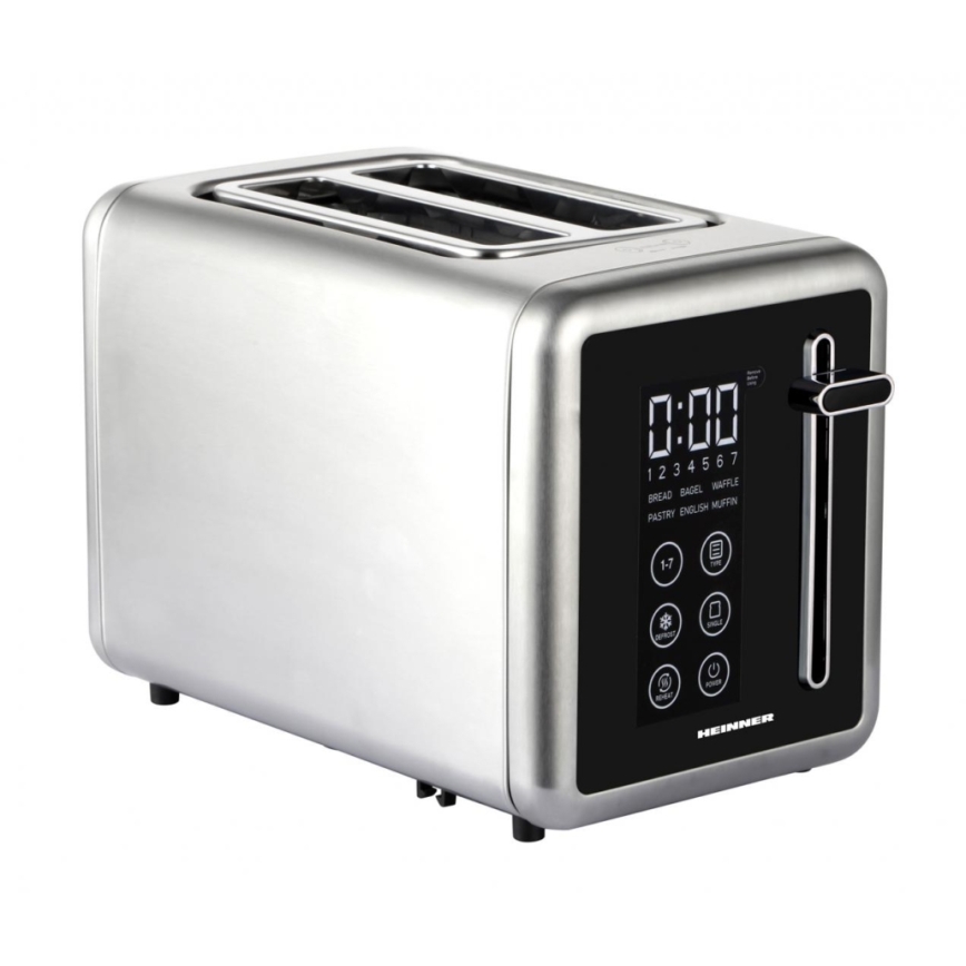 Heinner HTP-DD900BKSS - Digitale broodrooster 900W/230V RVS