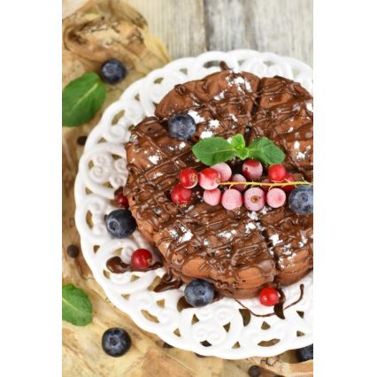 Heinner HWF-1000CR - Wafelijzer 1000W/230V zwart/roségoud