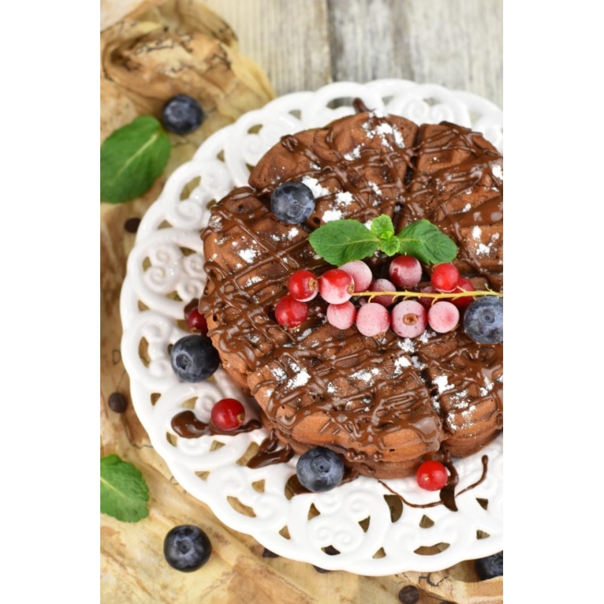 Heinner HWF-1000CR - Wafelijzer 1000W/230V zwart/roségoud