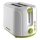 Heinner TP-750GR - Broodrooster met twee sleuven 750W/230V wit/groen