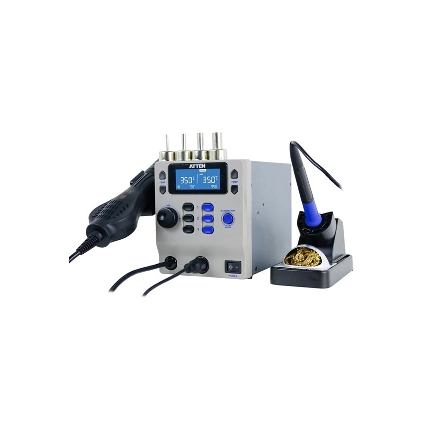 Hetelucht- en soldeerstation met LCD-display 800W/230V