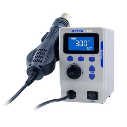 Heteluchtstation met LCD-display 800W/230V