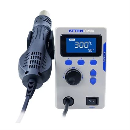 Heteluchtstation met LCD-display 800W/230V