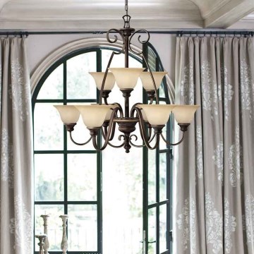 Hinkley - Hanglamp aan een ketting CELLO 6xE27/60W/230V