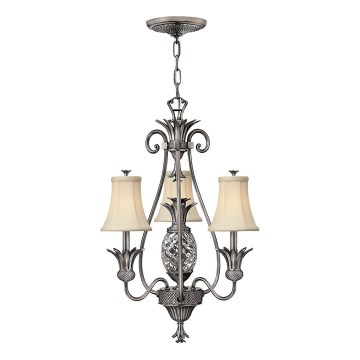 Hinkley - Hanglamp aan een ketting PLANTATION 4xE14/40W/230V zilver