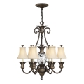 Hinkley - Hanglamp aan een ketting PLANTATION 7xE14/40W/230V brons