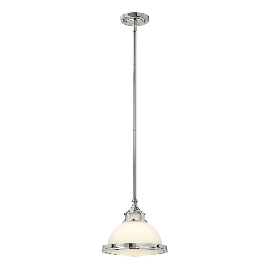 Hinkley - Hanglamp met vaste pendel AMELIA 1xE27/60W/230V glanzend chroom