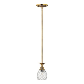 Hinkley - Hanglamp met vaste pendel PLANTATION 1xE27/60W/230V goud