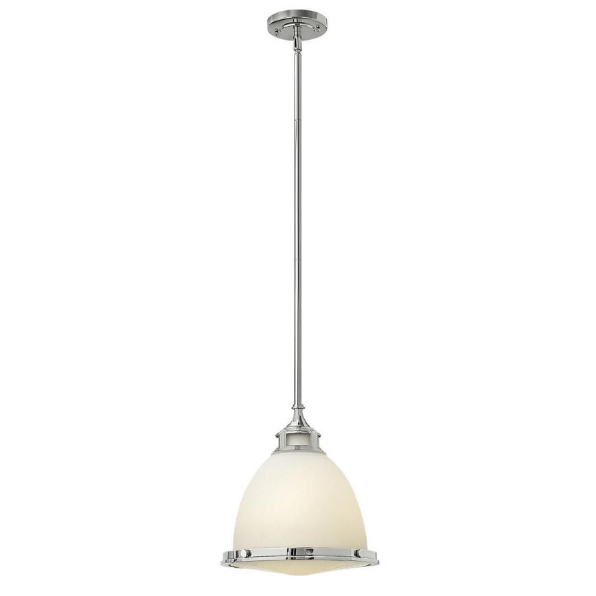Hinkley - Hanglamp met vaste pendel AMELIA 1xE27/60W/230V glanzend chroom