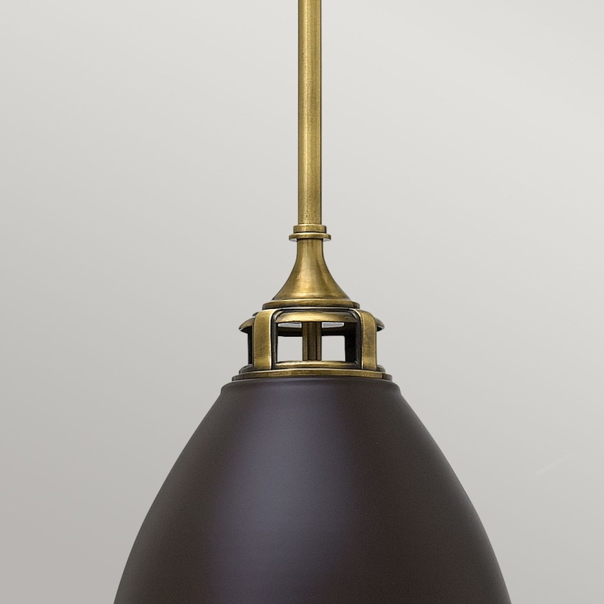 Hinkley - Hanglamp met vaste pendel AMELIA 1xE27/60W/230V brons