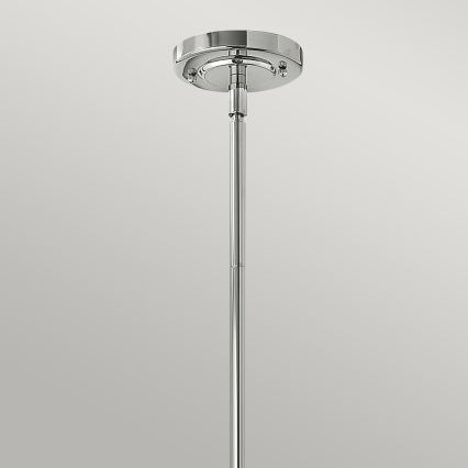 Hinkley - Hanglamp met vaste pendel AMELIA 1xE27/60W/230V glanzend chroom