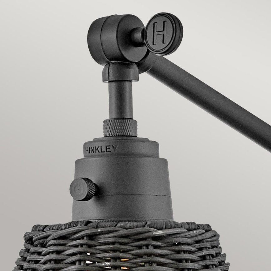 Hinkley - Spot mural ARTI 1xE27/60W/230V noir